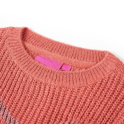 Sweater til børn str. 140 strikket pink