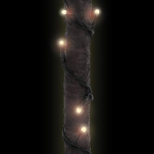LED-palmetræ 400 cm 252 LED'er varmt hvidt lys hvid