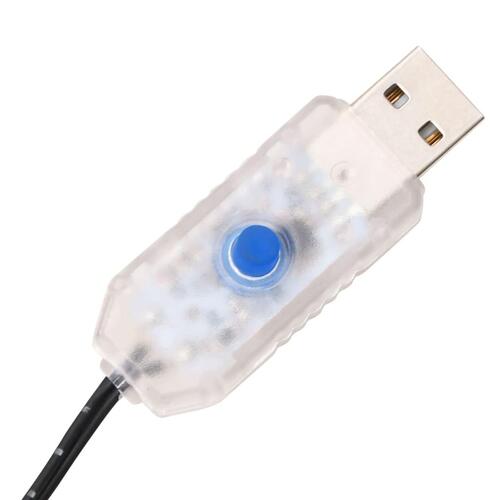 LED-palmetræ 400 cm 252 LED'er varmt hvidt lys hvid