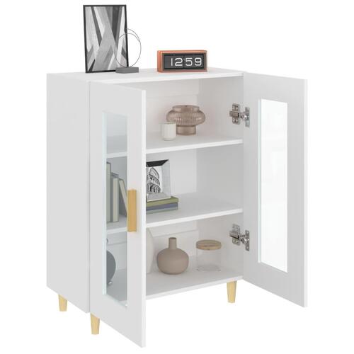 Skænk 69,5x34x90 cm konstrueret træ hvid