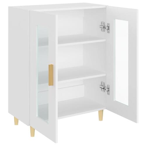 Skænk 69,5x34x90 cm konstrueret træ hvid