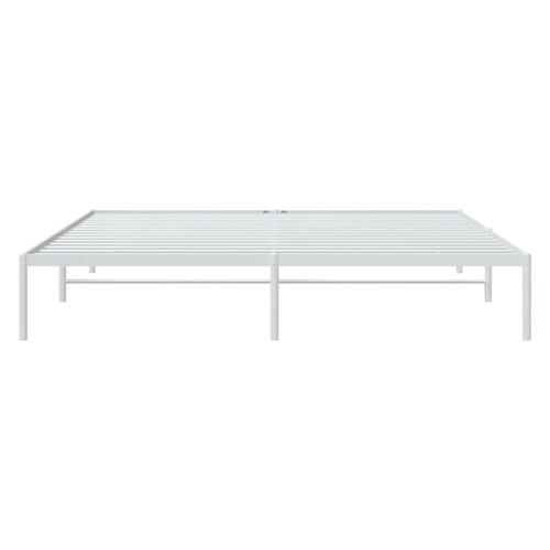 Sengeramme 180x200 cm metal hvid