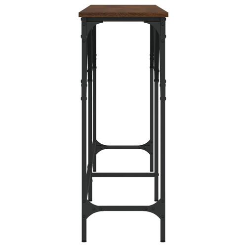 Konsolbord 180x29x75 cm konstrueret træ brun egetræsfarve
