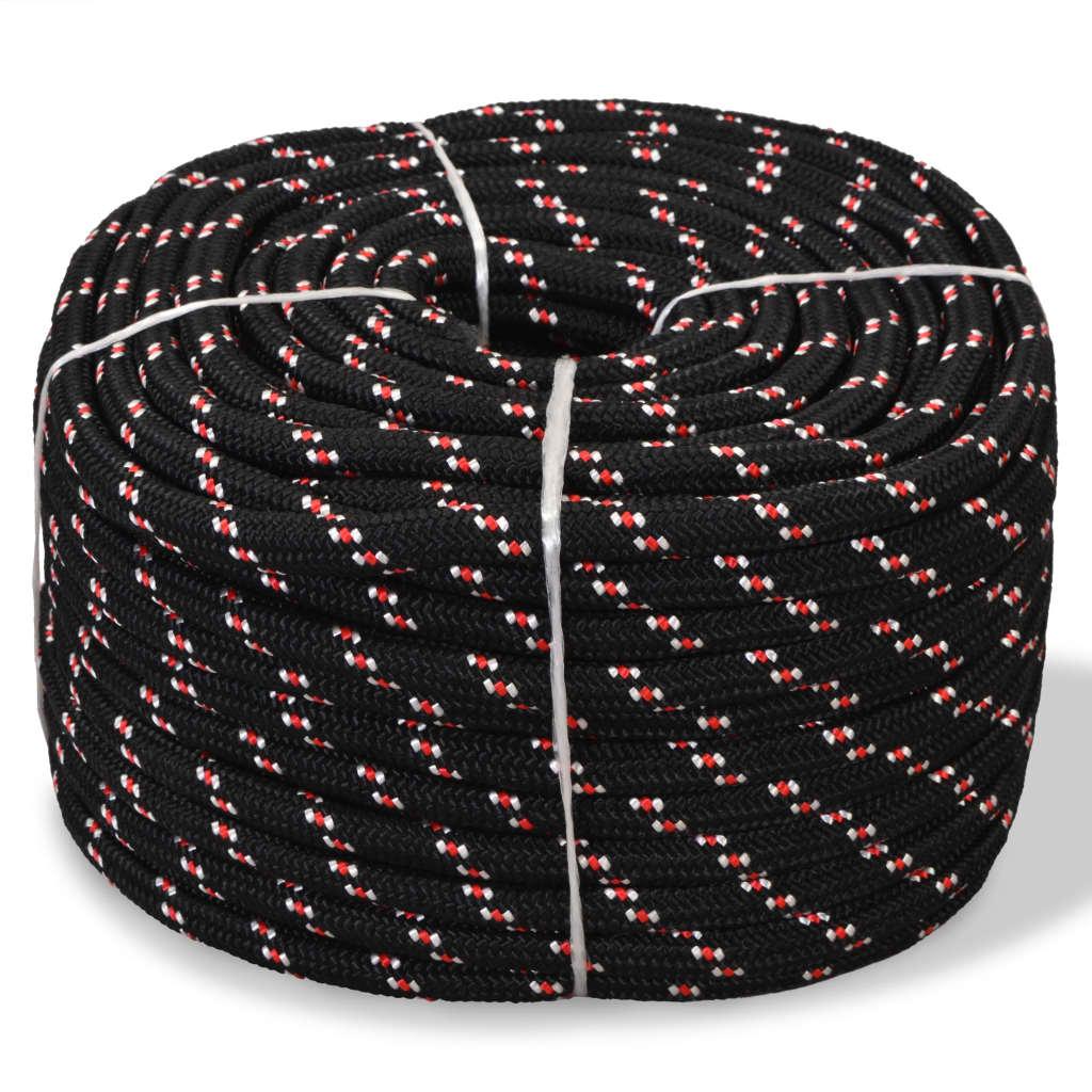 Marinereb i polypropylen 8 mm 500 m sort