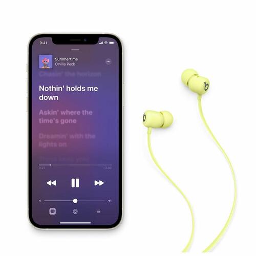 Hovedtelefoner Apple Beats Flex Gul