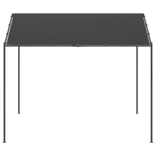 Pavillon 3x3 m stål og stof antracitgrå
