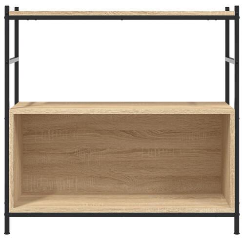 Bogreol 80x30x78,5 cm konstrueret træ og jern sonoma-eg