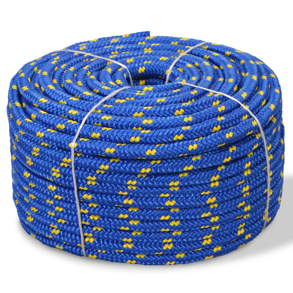 Marinereb polypropylen 12 mm 250 m blå