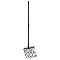 Fork 18 tænder stål sort