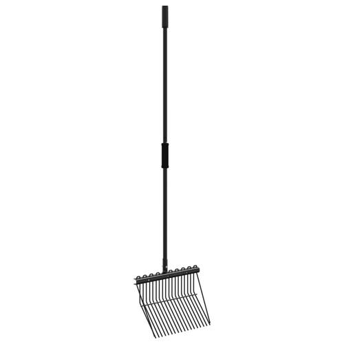 Fork 18 tænder stål sort
