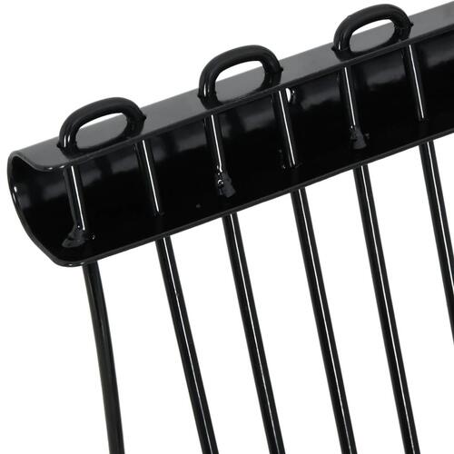 Fork 18 tænder stål sort