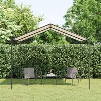 Pavillon 3x3 m stål og stof beige