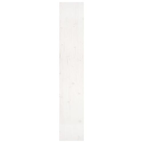 Bogreol/rumdeler 80x30x167,4 cm massivt fyrretræ hvid