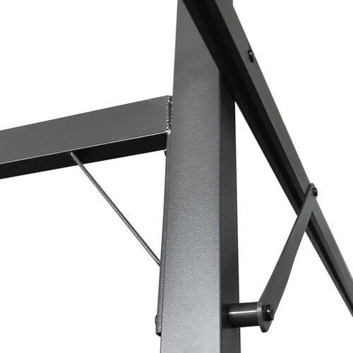 Pergola med sammenrulleligt tag 295x292x230 cm gråbrun