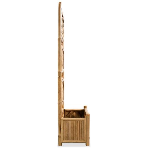 Forhøjet plantekasse til haven med espalier 40 cm bambus