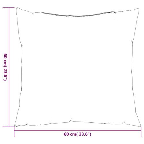 Pyntepuder 4 stk. 60x60 cm stof antracitgrå