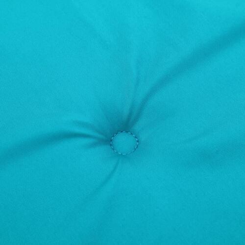 Hynder til havestol 2 stk. 40x40x4 cm stof turkis