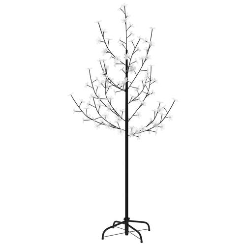 Kirsebærtræ med LED-lys 120 cm 84 LED'er varmt hvidt lys