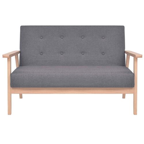 2-personers sofa i stof mørkegrå