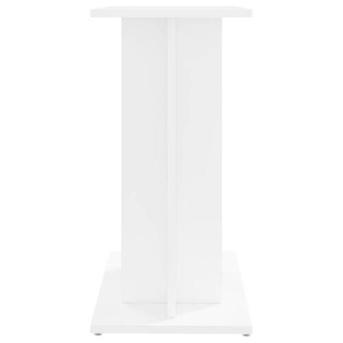 Akvariebord 60x30x60 cm konstrueret træ hvid