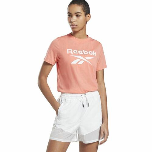 Kortærmet T-shirt til Kvinder Reebok Identity Logo Pink M