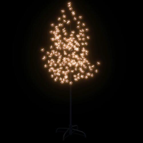 Kirsebærtræ med LED-lys 180 cm 200 LED'er varmt hvidt lys
