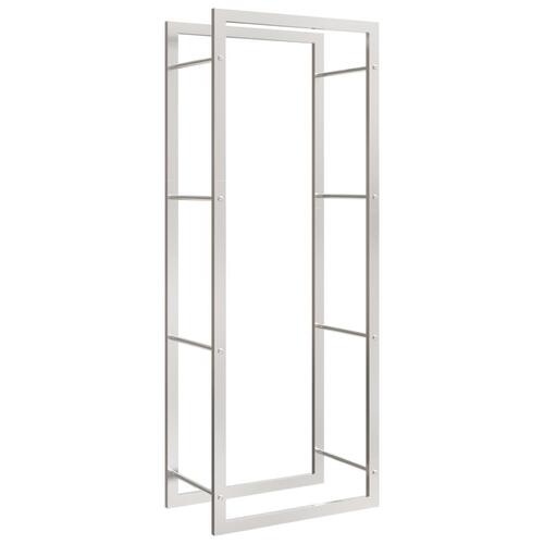 Brændestativ 50x28x132 cm rustfrit stål