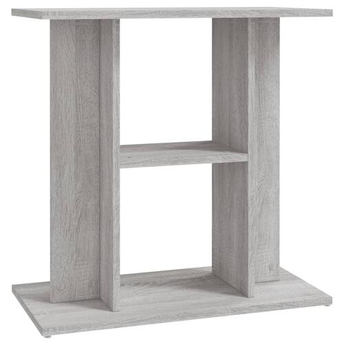 Akvariebord 60x30x60 cm konstrueret træ grå sonoma-eg