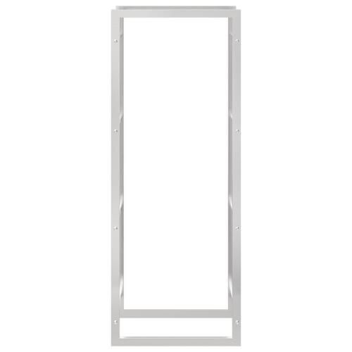 Brændestativ 50x28x132 cm rustfrit stål