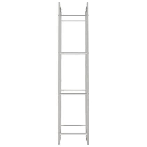 Brændestativ 50x28x132 cm rustfrit stål
