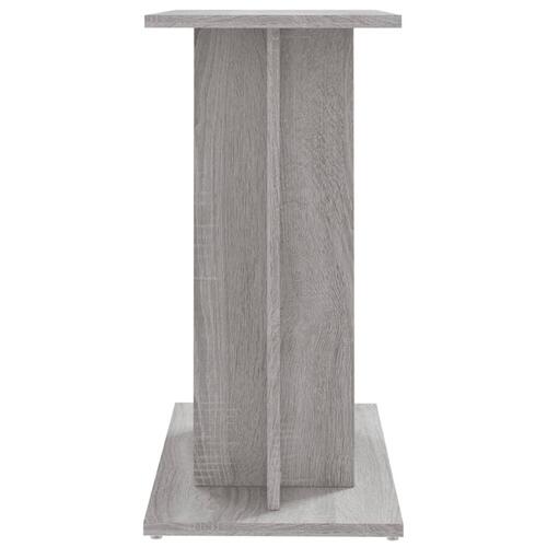 Akvariebord 60x30x60 cm konstrueret træ grå sonoma-eg