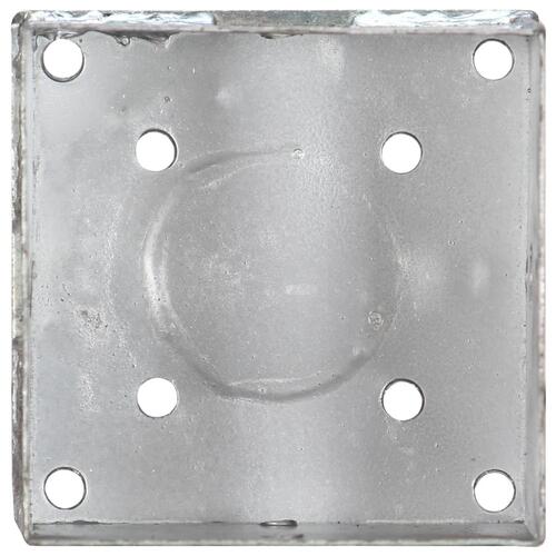 Jordpløkker 6 stk.14x14x58 cm galvaniseret stål sølvfarvet