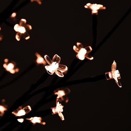Kirsebærtræ med LED-lys 220 cm 220 LED'er varmt hvidt lys