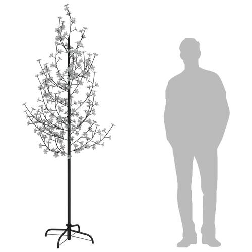 Kirsebærtræ med LED-lys 220 cm 220 LED'er varmt hvidt lys