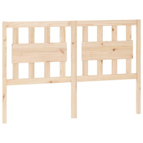 Sengegavl 125,5 × 4 × 100 cm i massivt fyrretræ - klassisk træ sengegærde