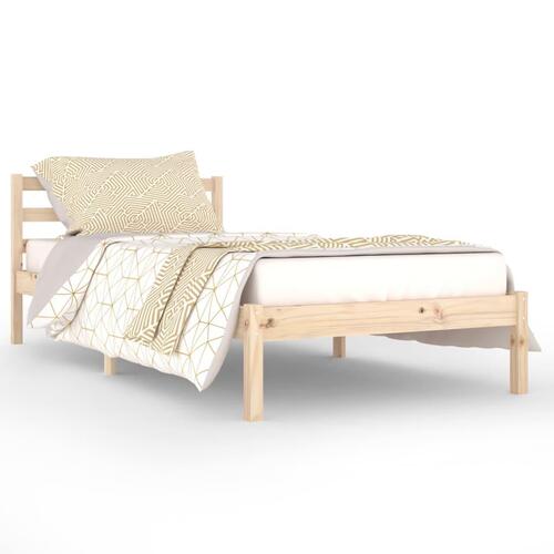 Sengeramme 90x200 cm massivt fyrretræ