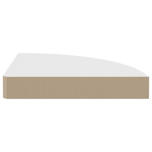Hjørnehylde 25x25x3,8 cm MDF hvid