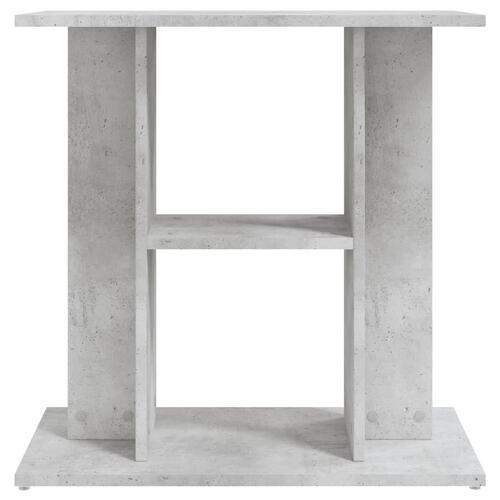 Akvariebord 60x30x60 cm konstrueret træ betongrå
