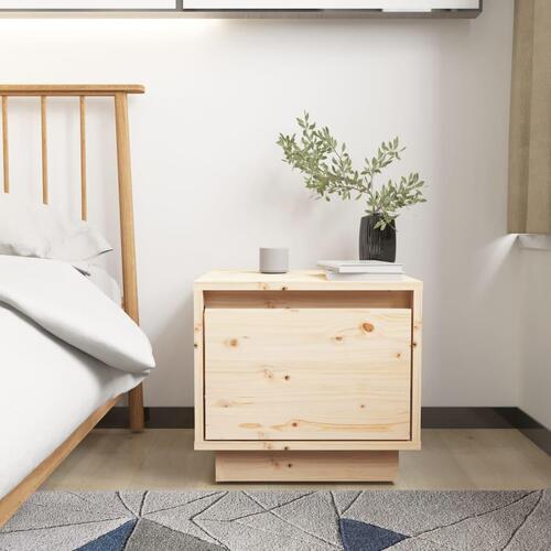 Sengeborde 2 stk. 35x34x32 cm massivt fyrretræ