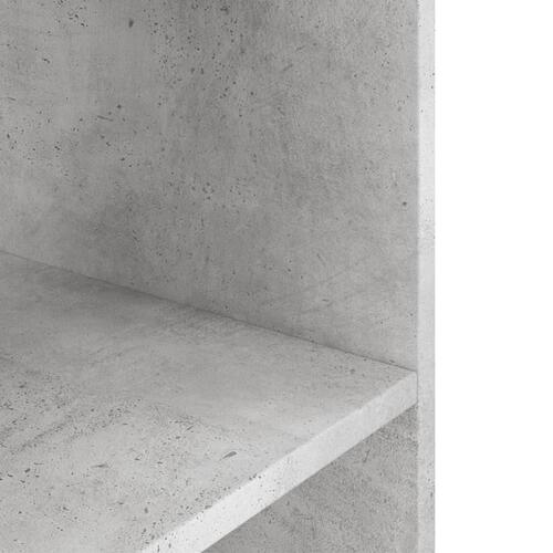 Akvariebord 60x30x60 cm konstrueret træ betongrå