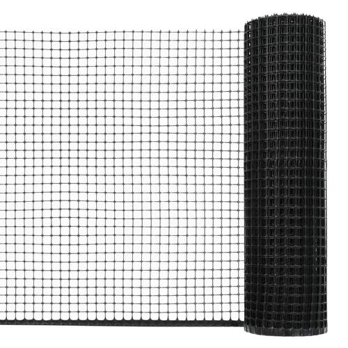 Hegnsnet til haven HDPE 50 x 0,6 m sort