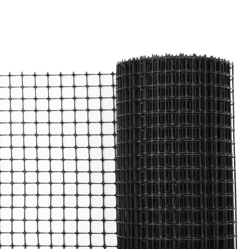 Hegnsnet til haven HDPE 50 x 0,6 m sort