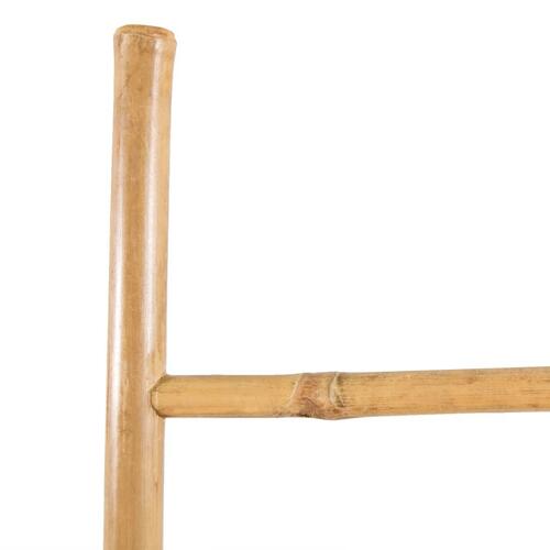 Håndklædestige med 5 trin bambus 150 cm
