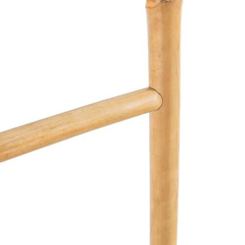 Håndklædestige med 5 trin bambus 150 cm