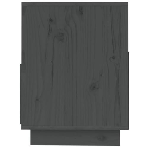 Tv-bord 140x37x50 cm massivt fyrretræ grå