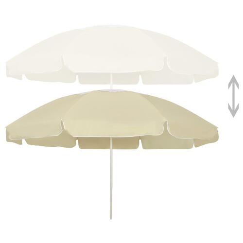 Strandparasol 240 cm sandgul