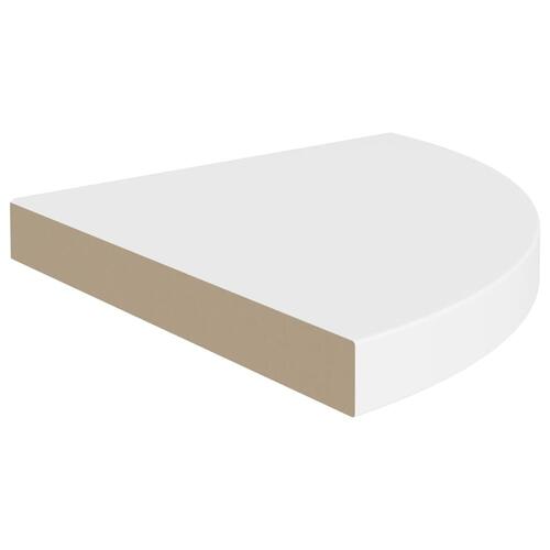Hjørnehylder 2 stk. 35x35x3,8 cm MDF hvid
