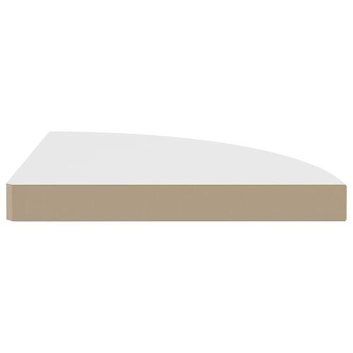 Hjørnehylder 2 stk. 35x35x3,8 cm MDF hvid