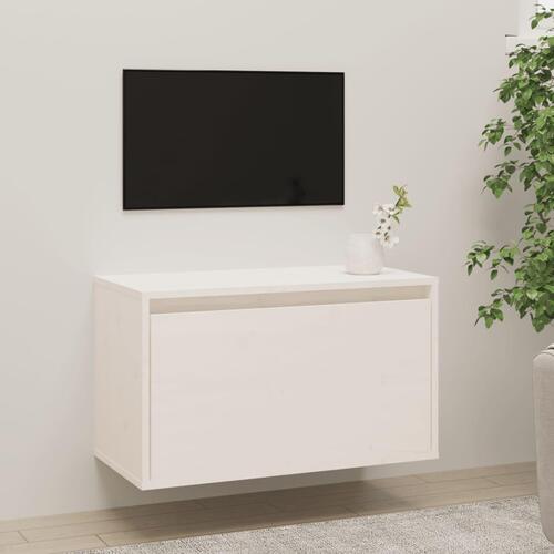 Vægskab 60x30x35 cm massivt fyrretræ hvid
