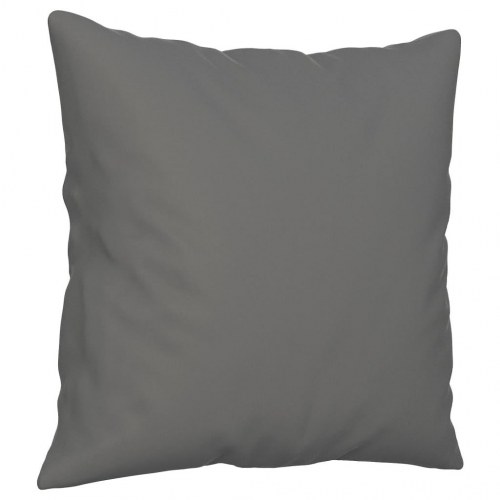 2-personers sofa med puder i mikrofiber - mørkegrå